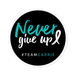 #TEAMCARRIE - Never Give Up Sticker