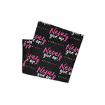 Never Give Up Neck Gaiter - #TEAMSANDY