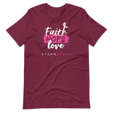 Faith, Hope, Love T-Shirt - #TEAMSANDY